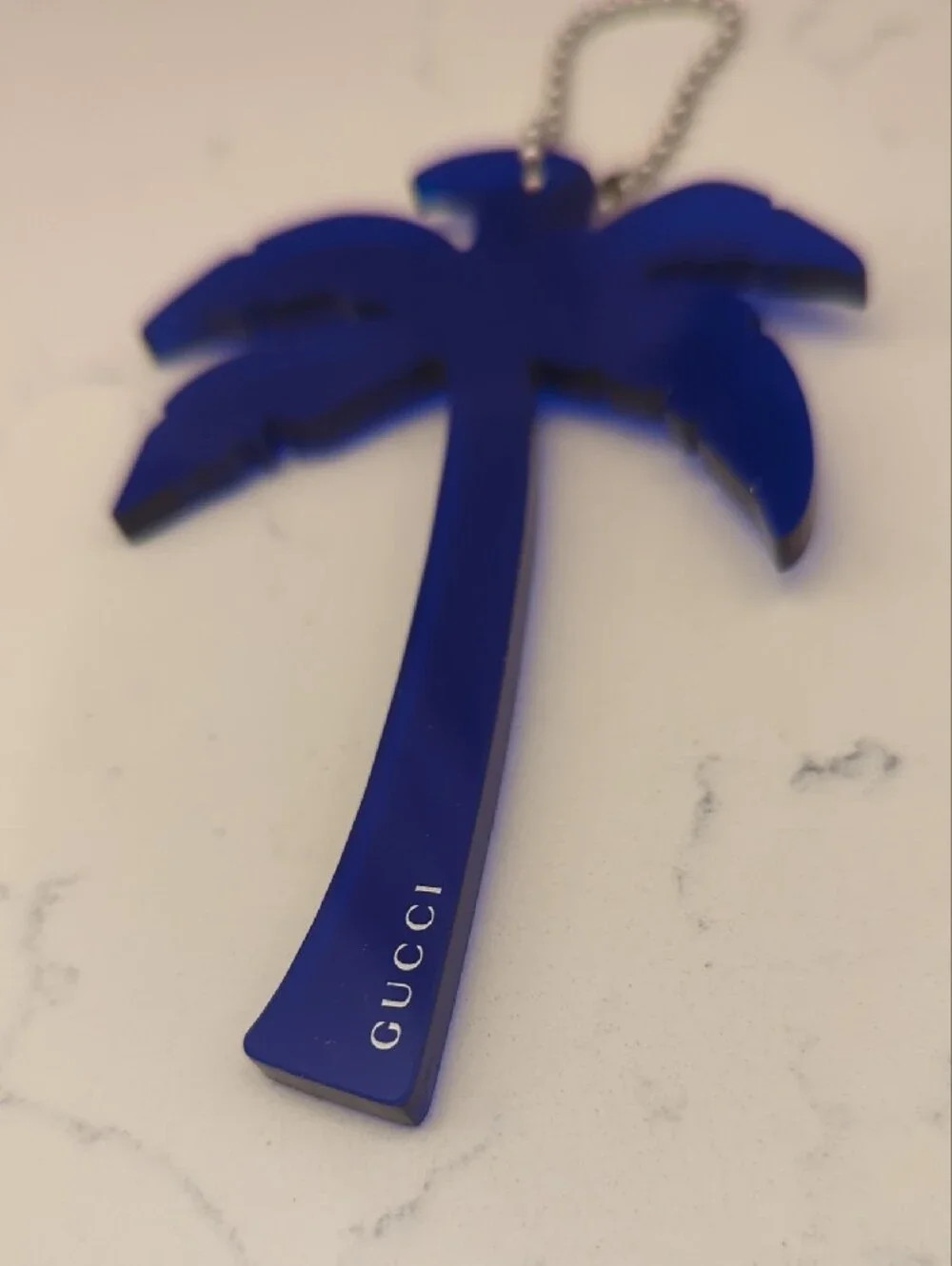 Gucci Royal Blue Palm Tree Bag Charm